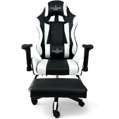 Игровое кресло Calviano 1585 (черный/белый)
