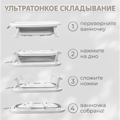 Ванночка для купания Bubago Amaro BG201-2 (серый)