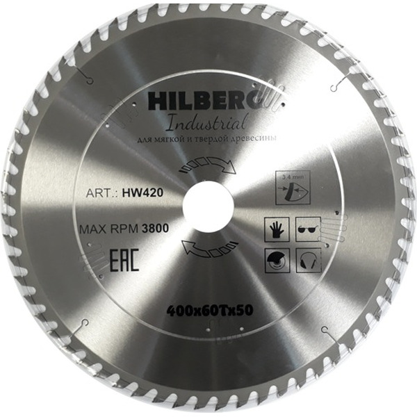 Пильный диск Hilberg HW420 400*50*60Т