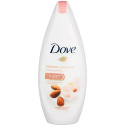 Крем-гель для душа  DOVE (ДАВ) Миндальное молочко с ароматом гибискуса 225мл