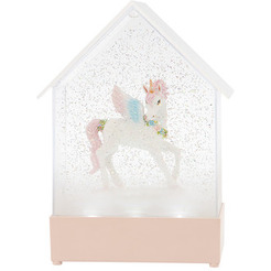 Декоративный светильник с эффектом конфети, подсветкой и мелодией NEON-NIGHT Единорог 501-186