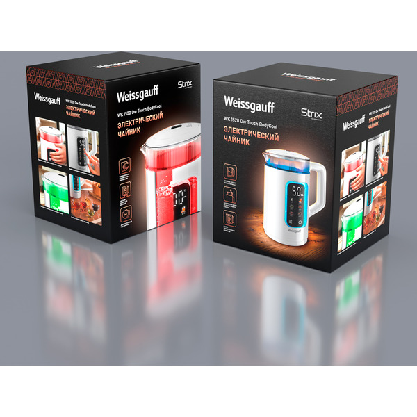 Электрический чайник Weissgauff WK 1520 Dw Touch BodyCool