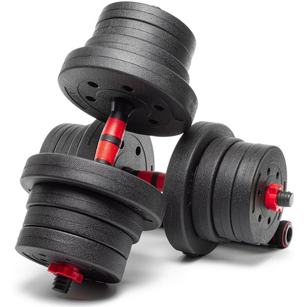 Набор композитных гантелей AMETIST 24 кг (с соединительным грифом)