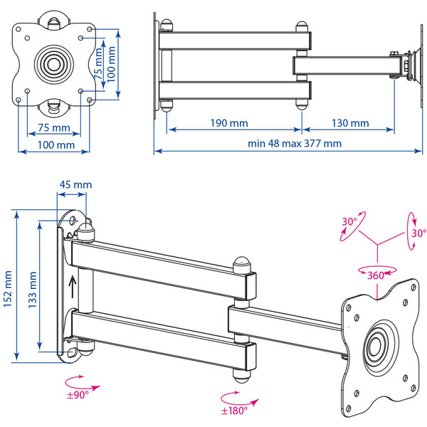 Кронштейн Kromax DIX-15