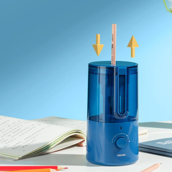 Точилка электрическая Deli VA8 (синий)