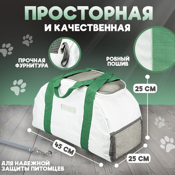 Переноска для животных Solmax&Zoo SM98365 (зеленый)