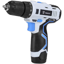 Дрель-шуруповерт Deko GCD12DU3 SNOW WHITE SET1 (063-4170) с 1-м АКБ