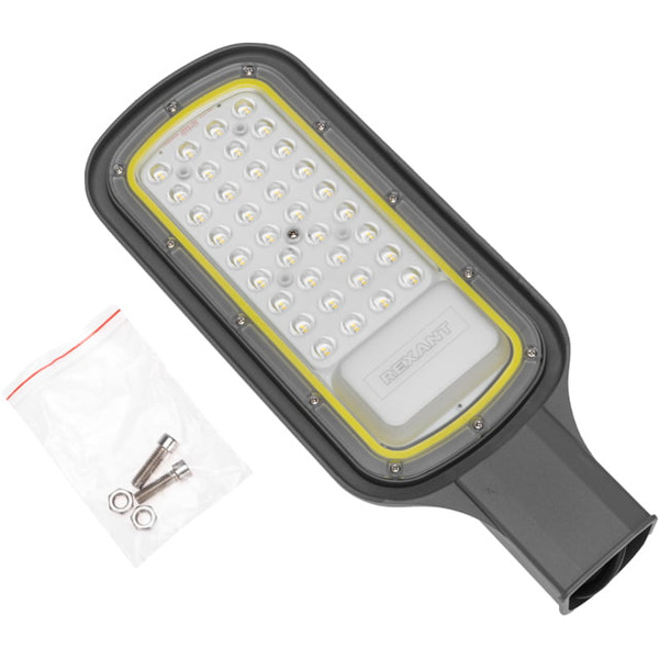 Светильник светодиодный консольный REXANT 607-306 (ДКУ 03-30-5000К-Ш-C IP65 черный)