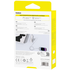 Кабель Baseus Silky Series Fast Charging Cable USB Type-C - Lightning (1 м, белый)