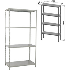 Стеллаж Brabix Ms Kd-180/40/70-4 291113