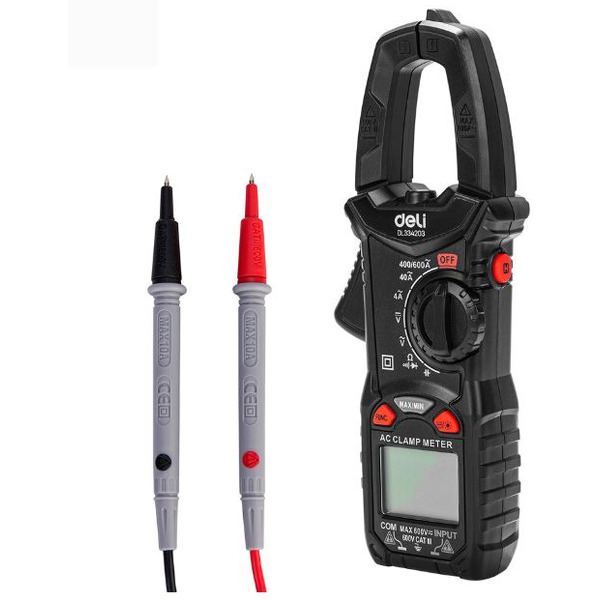 Токовые клещи Deli EDL334203