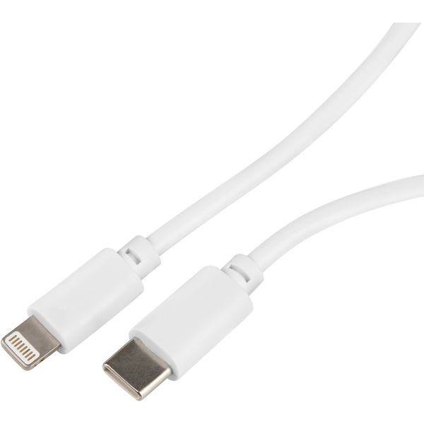 Кабель Buro USB Type-C Lightning PD18W (1 м, белый)
