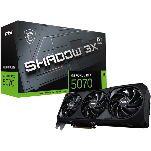 Видеокарта MSI GeForce RTX 5070 12G Shadow 3X OC