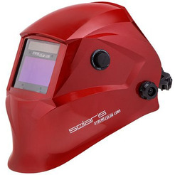 Щиток сварщика с самозатемняющимся светофильтром Solaris ASF650X.PRD (красный металлик)