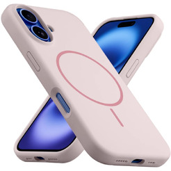 Бампер Bingo Silicone Magnetic для APPLE iPhone 16 Пудровый