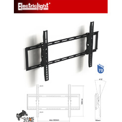 Кронштейн ELECTRICLIGHT КБ-01-45, черный