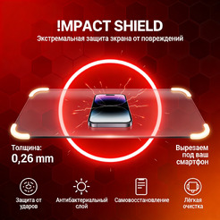 Наклейка защитной пленки IMPACT SHIELD 6.5"