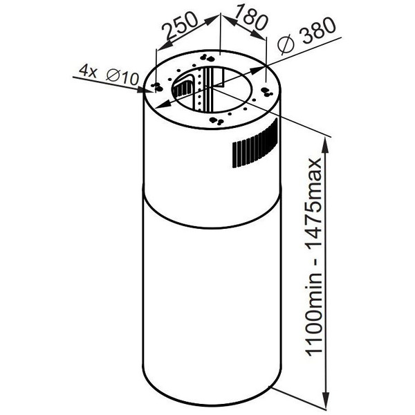 Кухонная вытяжка MAUNFELD Lee Push 39 (черный)