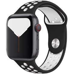 Ремешок Bingo Sport для Apple Watch 42/44/45mm (S) черный/белый