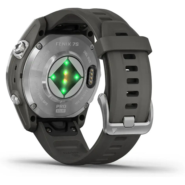 Умные часы Garmin Fenix 7S Pro Solar (серебро/графит)
