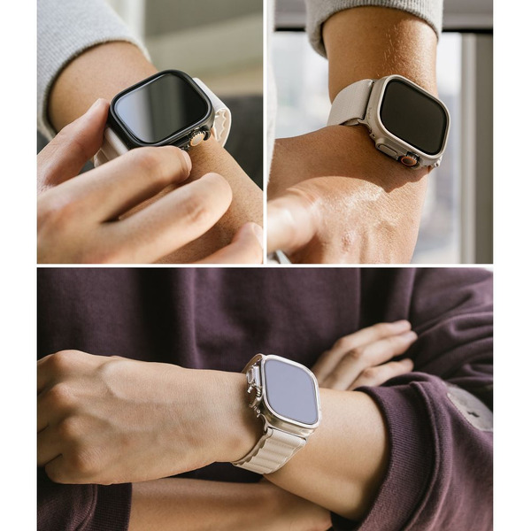 Чехол Ringke SLIM 2шт для APPLE WATCH ULTRA 1 / 2 (49 MM) CLEAR & MATTE BLACK
