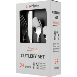 Набор столовых приборов PERFECTO LINEA Majestic 21-250110P 24 шт