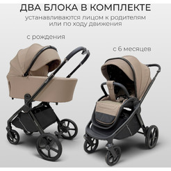 Коляска детская Bubago Gaudi 2в1 BG 218-4 (бежевый)