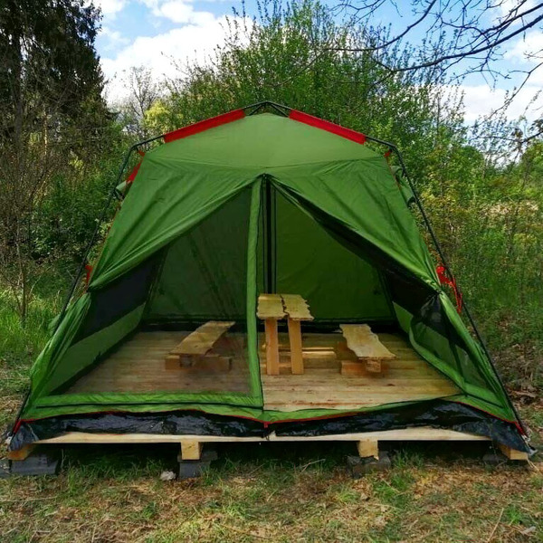 Палатка-Шатер Tramp LITE Bungalow Green 3x3x2.25 м (V2)