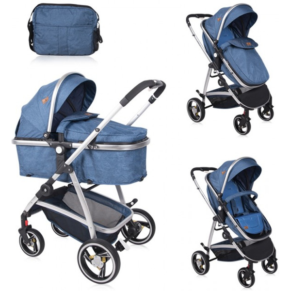 Детская коляска LORELLI Sola 2в1 (синий)