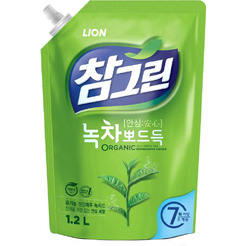 Средство для мытья посуды Lion Chamgreen зеленый чай 1.2 л