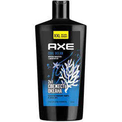 Гель для душа и шампунь AXE COOL OCEAN 250МЛ 2В1