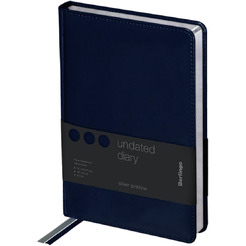 Ежедневник Berlingo Silver Pristine A5 / UD0_82503 (160л, синий)