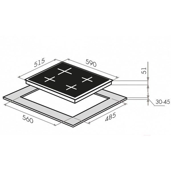 Варочная панель MAUNFELD EGHG.64.2CBG\G