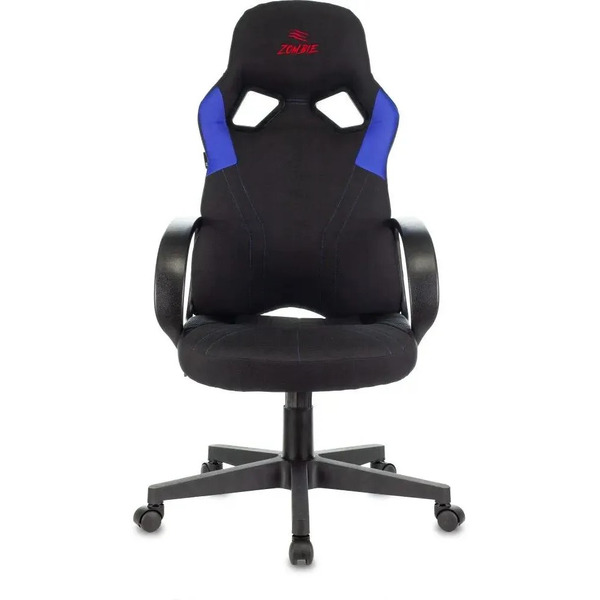 Кресло геймерское Бюрократ Zombie Runner (черный/синий)