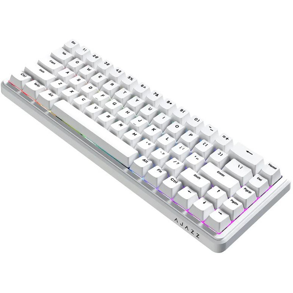 Компьютерная клавиатура AJAZZ AK680 MAX (8+1K) белые клавиши