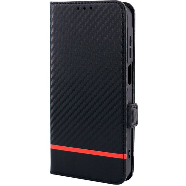Чехол-книжка Case Book для Xiaomi Redmi 13C (4G)/POCO C65/ POCO M6 5G с магнитной застежкой (черный карбон)
