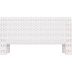 Садовый стол Альтернатива Ротанг-плюс М8421 (белый)