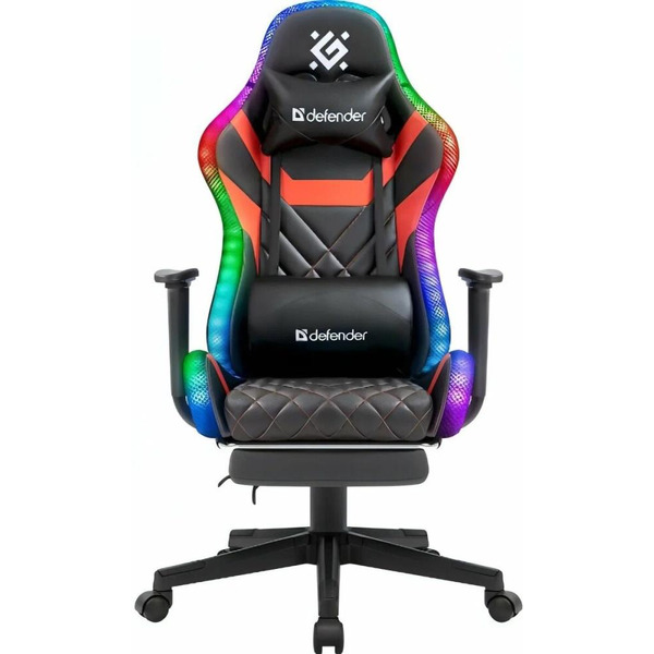 Игровое кресло Defender Lumos (Черный/Красный) 64673