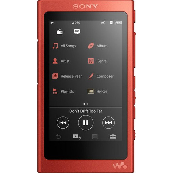 MP3 плеер SONY NW-A35HN, 16 Гб, красный
