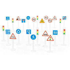 Набор дорожных знаков Полесье №3 (24 элемента) (в пакете) 64219