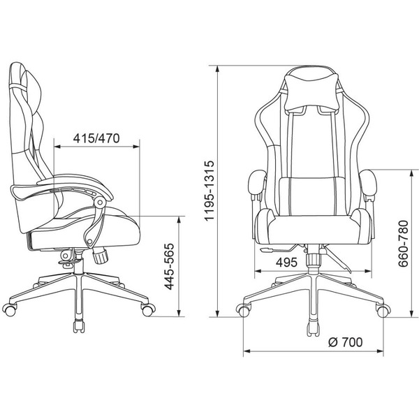 Кресло игровое Zombie Predator Neo Black (1908740)