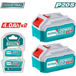 Набор аккумуляторов Total TOSLI240312 (20В/2x4 Ah)