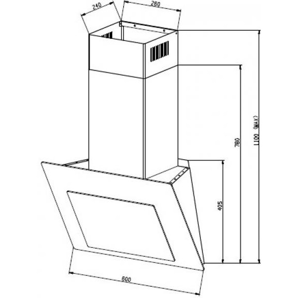 Вытяжка кухонная EXITEQ Victoria 60 White