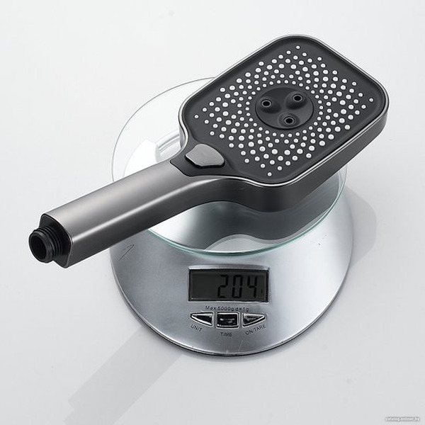 Душевая система со смесителем Shevanik S7036T (оружейная сталь)
