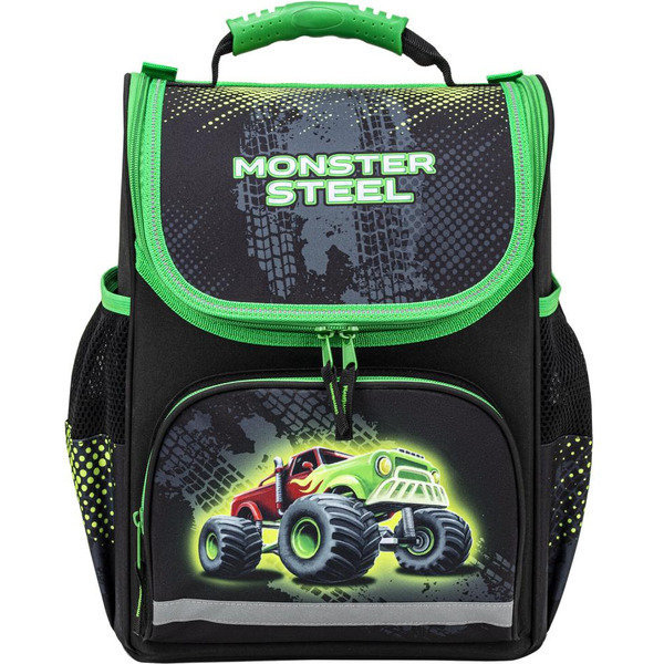 Ранец ПИФАГОР BASIC Monster steel 270686