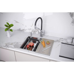 Кухонная мойка Paulmark PM705845-BS