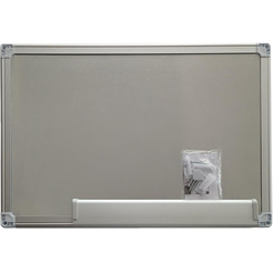 Доска магнитно-маркерная Silwerhof белый 60x90см алюминиевая рама лоток для аксессуаров