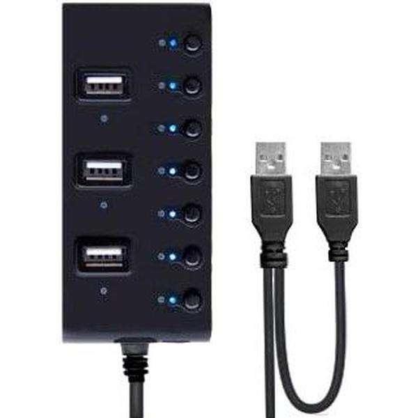 USB-хаб Ginzzu GR-487UB