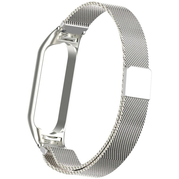Ремешок Bingo Magnetic для Xiaomi Mi Band 3/4 Серебристый