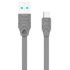 Кабель Celebrat CB-02, Micro USB, 1,2 м, серый